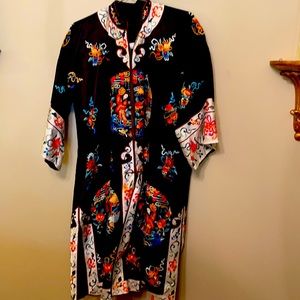 Vintage Oriental silk housecoat